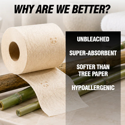 Bamboo Toilet Paper - 160 pulls | Pack of 6