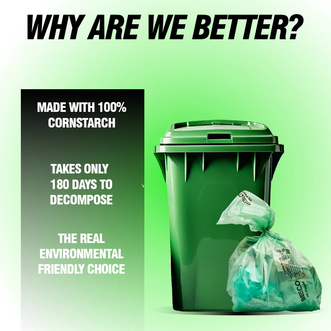 Biofriendly Garbage Bags - Medium - 30 bags/roll | Pack of 4