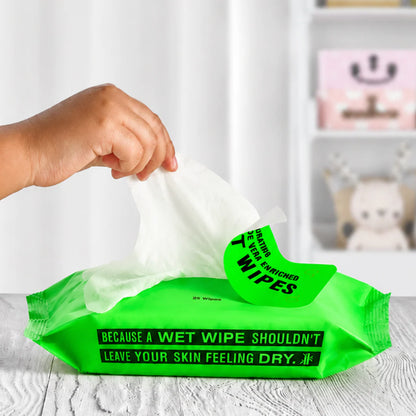 Aloe Infused Bamboo Wet Wipes | Pack of 2