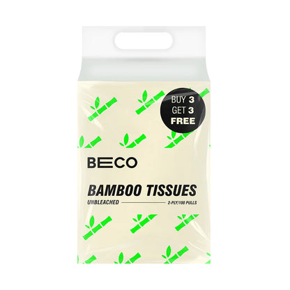 Bamboo Facial Tissues - 100 pulls | Pack of 6