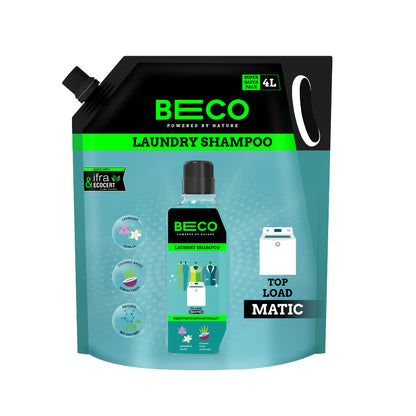 Natural Laundry Cleaner Liquid Shampoo Top Load 4 L Refill